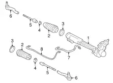 Рулевая тяга MOTORCRAFT 8W7Z3280A