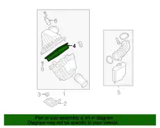Фильтр воздушный MOTORCRAFT 5F9Z9601AA