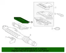 Фильтр воздушный MOTORCRAFT 4L3Z9601BA
