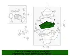 Фильтр воздушный MOTORCRAFT 9T1Z9601A