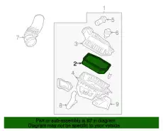 Фильтр воздушный MOTORCRAFT 6C2Z9601A