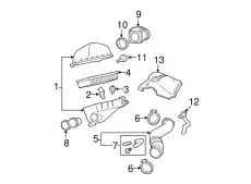Фильтр воздушный MOTORCRAFT 3W3Z9601CA