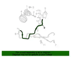 Шланг ГУР MOTORCRAFT 2L1Z3A713FA