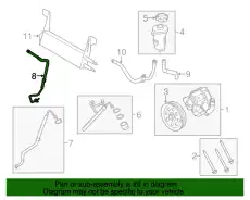 Шланг ГУР MOTORCRAFT EC3Z3A713A