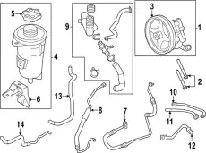 Шланг ГУР MOTORCRAFT BC2Z3A719C