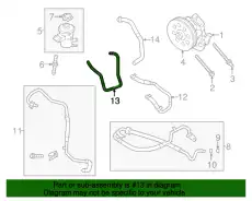 Шланг ГУР MOTORCRAFT BL3Z3A713L