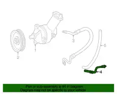 Шланг ГУР MOTORCRAFT F87Z3A713BB