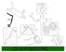 Шланг ГУР MOTORCRAFT BC3Z3A713M