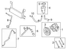Шланг ГУР MOTORCRAFT BC3Z3A713L