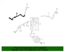 Шланг ГУР MOTORCRAFT AH6Z3A713H