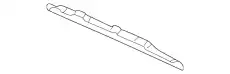 Щетка стеклоочистителя 1L2Z17528AB MOTORCRAFT