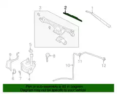 Щетка стеклоочистителя 1L2Z17528AB MOTORCRAFT