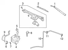 Щетка стеклоочистителя 1L2Z17528AB MOTORCRAFT
