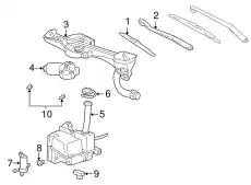 Щетка стеклоочистителя 6W4Z17528A MOTORCRAFT