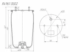 Пневмоподушка ROSTAR R4961DG02