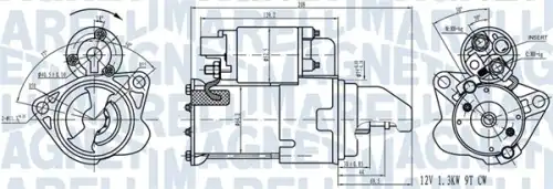 Стартер MAGNETI MARELLI 063721543010