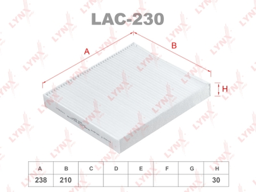 Салонный фильтр LYNXAUTO LAC-230