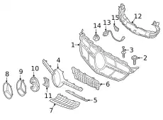 Решетка радиатора MB 2068883900