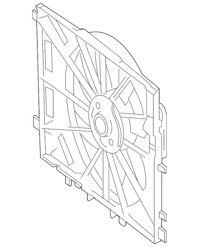 Engine Cooling Fan Assembly !Front \20>23 MB CLA 45 AMG 2.0L L4 099 906 61 02