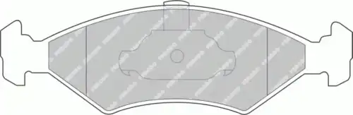Тормозные колодки дисковые передняя ось FERODO FDB1081