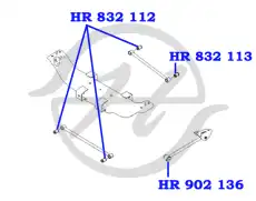 Сайлентблок подрамника HR831114 HANSE