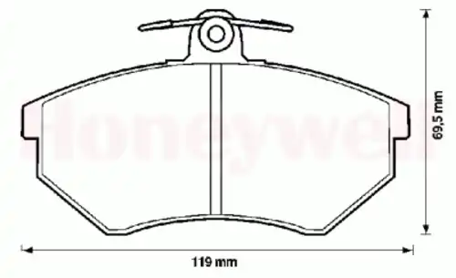 Тормозные колодки дисковые BENDIX 571357B