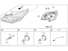 Фонарь габаритный KIA 92101A8070