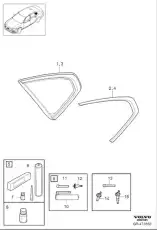 GLASS 31689454 VOLVO