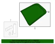 GLASS 32206903 VOLVO
