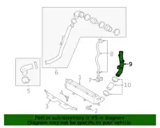 Трубка водяная 282622B780 HYUNDAI