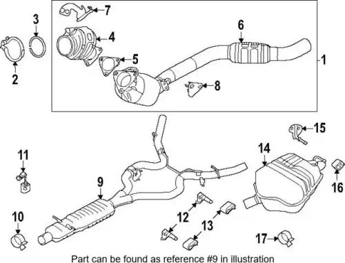 ГЛУШИТЕЛЬ В СБОРЕ LR143216 LAND ROVER