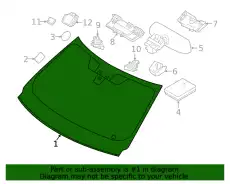 ЛОБОВОЕ СТЕКЛО (D) LR142816 LAND ROVER