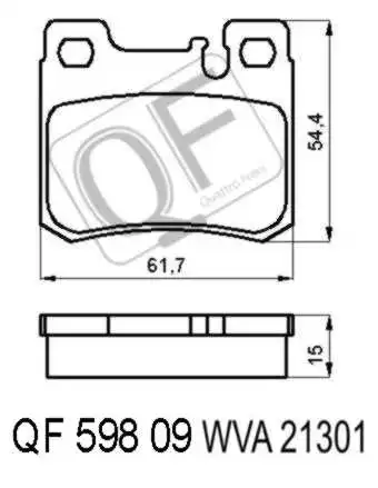 ТОРМОЗНЫЕ КОЛОДКИ MB QF 598 09 MARKON
