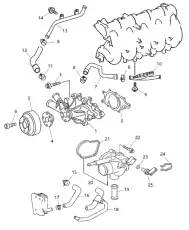 Прокладка, термостат \CHRYSLER, DODGE, JEEP, MB 5080150AA