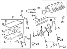 Прокладка коллектора PONTIAC 89017839