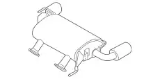 ГЛУШИТЕЛЬ 201001EM0B NISSAN