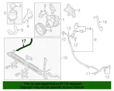 Шланг ГУР NISSAN 497255ZM1C