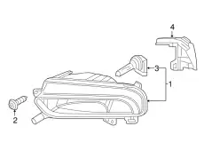 FOG LAMP 8V0941699G VAG
