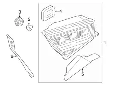 TAIL LIGHT 4H0945093E VAG