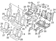 ARMREST ASY HK4Z9967113ED FORD