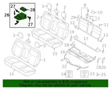 ARMREST ASY KB3Z2667112AC FORD