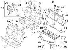 ARMREST ASY KB3Z2667112DB FORD