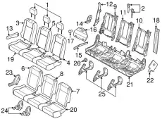 ARMREST ASY HK4Z9967113EC FORD