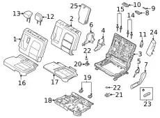 ARMREST ASY LJ6Z7867112BC FORD