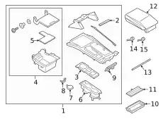 ARMREST ASY - CONSOLE LB5Z7806024AE FORD