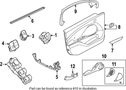ARMREST ASY - DOOR LJ8Z5822635BH FORD