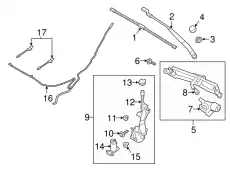 BLADE ASY - WIPER GN1Z17528EA FORD
