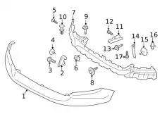 BRACKET - BUMPER MOUNTING LB3Z17C887A FORD