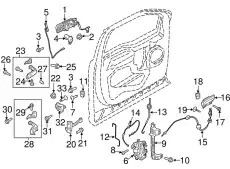 CABLE FL3Z15221A00H FORD