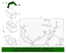 CLAMP MB3Z10718A FORD